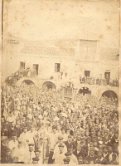 11 Militello Rosmarino P.zza Lodato fine '800. Questa è la foto più antica raffigurante la festa del patrono San Biagio. Da notare l'abbondante numero di...