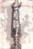 03 Reliquiario d'argento di San Biagio. Copia fedelissima dell'originale dei primi del sec. XVIII realizzata da argentieri messinesi. La riproduzione fu eseguita...
