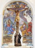 crocifisso Fratelli Li Volsi Patetico Crocifisso ligneo, forse dei Li Volsi di Tusa, della fine del sec. XVI o dei primi del sec. XVII. Pregevolissima statua lignea dell'Addolorata, opera...